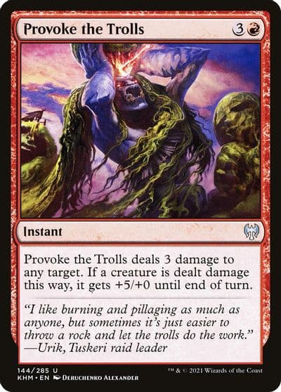 Provoke the Trolls Kaldheim Magic card