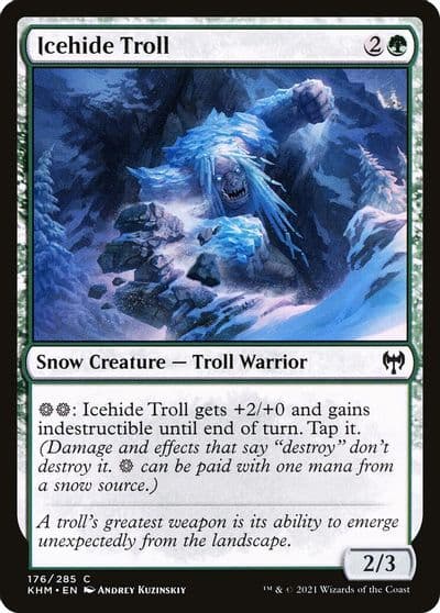 Icehide Troll Kaldheim Magic card