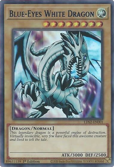 Blue Eyes White Dragon Blue Legendary Duelists: Season 2 Yu-Gi-Oh! card