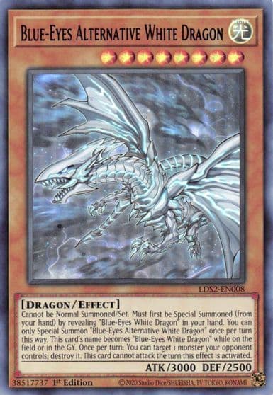 Blue Eyes Alternative White Dragon Blue Legendary Duelists: Season 2 Yu-Gi-Oh! card