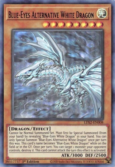 Blue Eyes Alternative White Dragon Purple Legendary Duelists: Season 2 Yu-Gi-Oh! card
