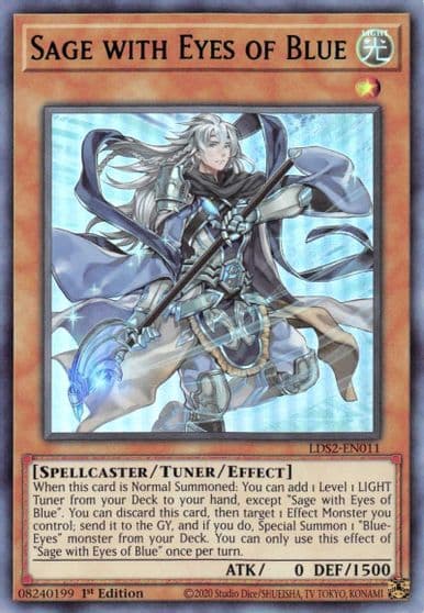 Sage with Eyes of Blue Green Legendary Duelists: Season 2 Yu-Gi-Oh! card