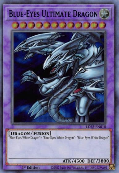 Blue Eyes Ultimate Dragon Blue Legendary Duelists: Season 2 Yu-Gi-Oh! card