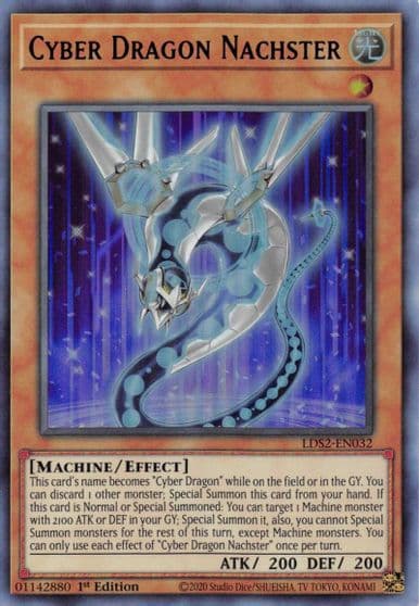 Cyber Dragon Nachster Blue Legendary Duelists: Season 2 Yu-Gi-Oh! card