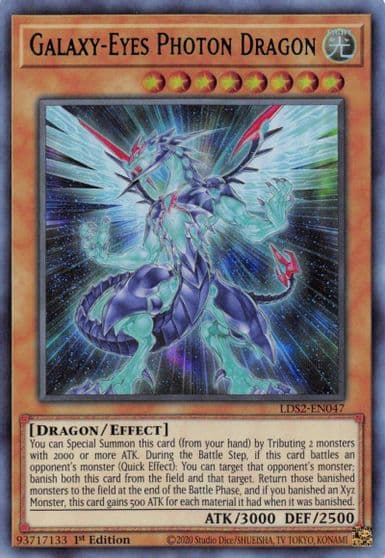 Galaxy Eyes Photon Dragon Green Legendary Duelists: Season 2 Yu-Gi-Oh! card