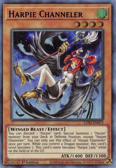 Harpie Channeler Blue Legendary Duelists: Season 2 Yu-Gi-Oh! card