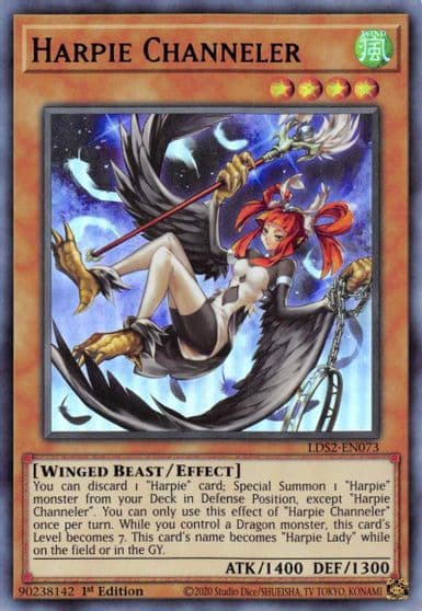 Harpie Channeler Purple Legendary Duelists: Season 2 Yu-Gi-Oh! card