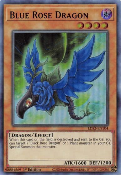 Blue Rose Dragon Purple Legendary Duelists: Season 2 Yu-Gi-Oh! card