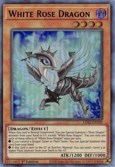 White Rose Dragon Blue Legendary Duelists: Season 2 Yu-Gi-Oh! card
