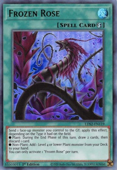 Frozen Rose Green Legendary Duelists: Season 2 Yu-Gi-Oh! card