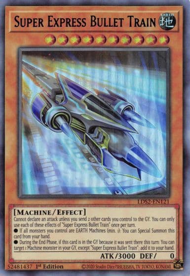 Super Express Bullet Train Blue Legendary Duelists: Season 2 Yu-Gi-Oh! card