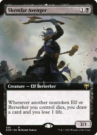 Skemfar Avenger Extended Art Kaldheim Magic card