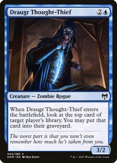 Draugr Thought Thief Kaldheim Magic card