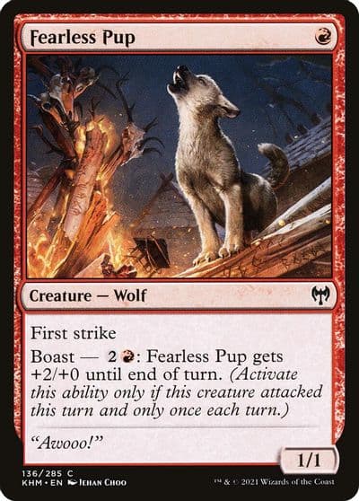 Fearless Pup Kaldheim Magic card