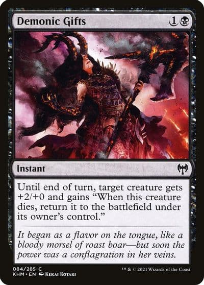 Demonic Gifts Kaldheim Magic card