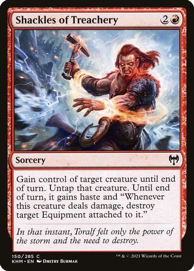 Shackles of Treachery Kaldheim Magic card