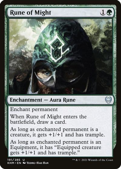 Rune of Might Kaldheim Magic card