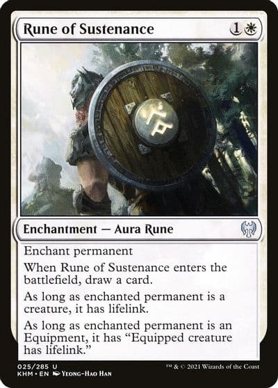 Rune of Sustenance Kaldheim Magic card