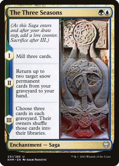 The Three Seasons Kaldheim Magic card