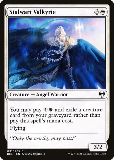 Stalwart Valkyrie Kaldheim Magic card