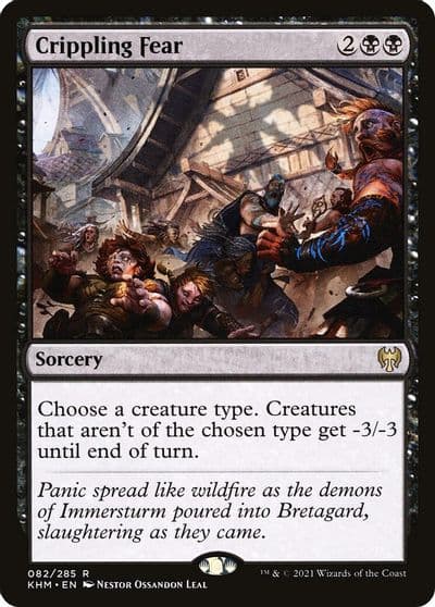 Crippling Fear Kaldheim Magic card