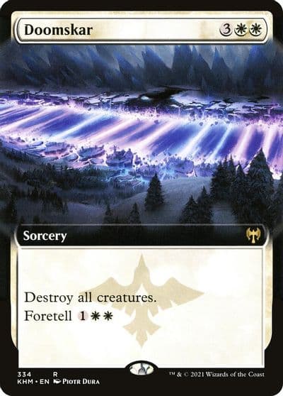 Doomskar Extended Art Kaldheim Magic card