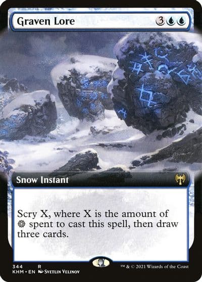 Graven Lore Extended Art Kaldheim Magic card