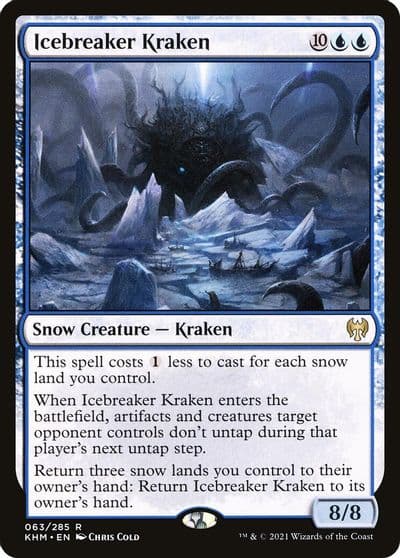 Icebreaker Kraken Kaldheim Magic card