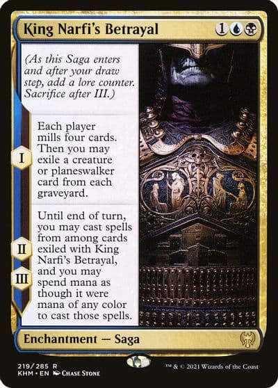 King Narfis Betrayal Kaldheim Magic card
