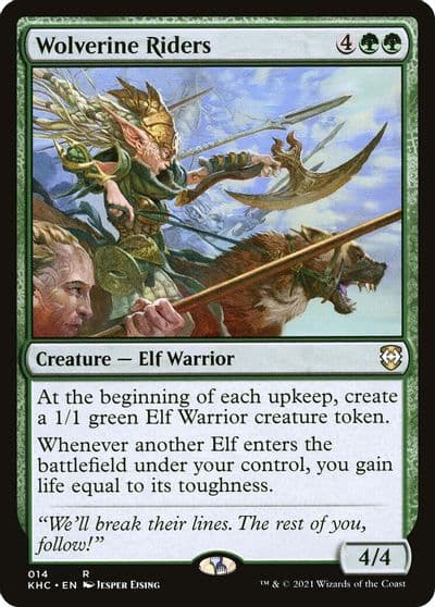 Wolverine Riders Commander: Kaldheim Magic card