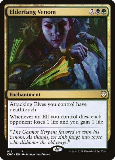 Elderfang Venom Commander: Kaldheim Magic card
