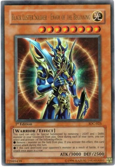Black Luster Soldier Envoy of the Beginning Invasion of Chaos Yu-Gi-Oh! card