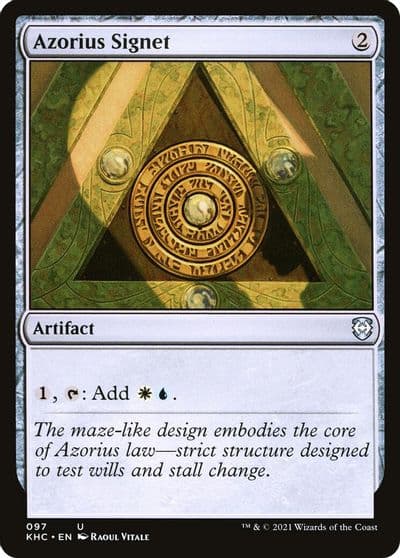 Azorius Signet Commander: Kaldheim Magic card