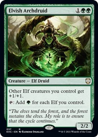 Elvish Archdruid Commander: Kaldheim Magic card