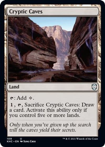 Cryptic Caves Commander: Kaldheim Magic card