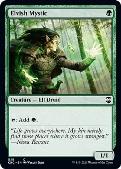 Elvish Mystic Commander: Kaldheim Magic card