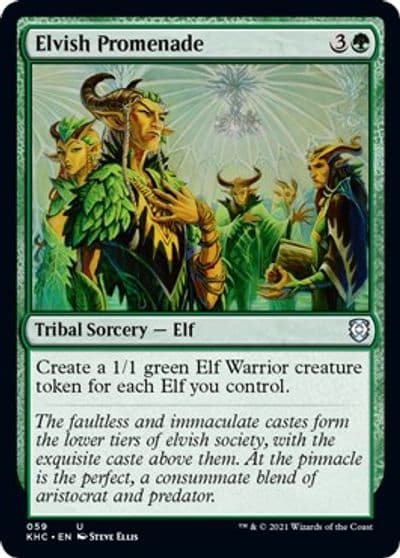 Elvish Promenade Commander: Kaldheim Magic card