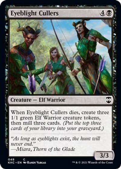 Eyeblight Cullers Commander: Kaldheim Magic card