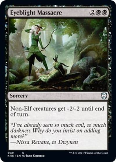 Eyeblight Massacre Commander: Kaldheim Magic card