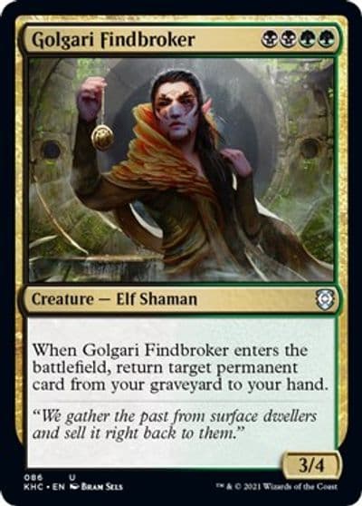 Golgari Findbroker Commander: Kaldheim Magic card