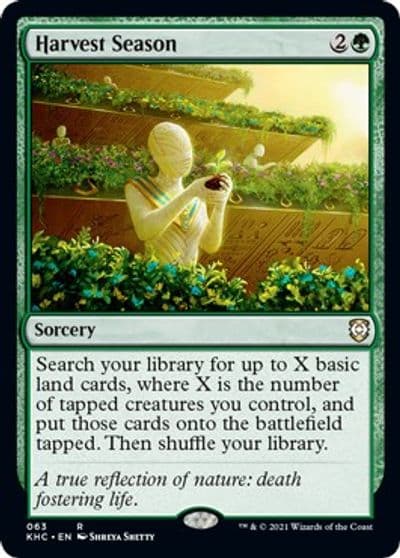 Harvest Season Commander: Kaldheim Magic card