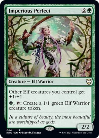 Imperious Perfect Commander: Kaldheim Magic card