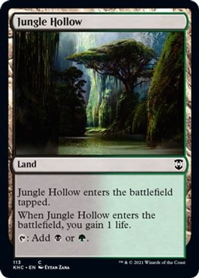 Jungle Hollow Commander: Kaldheim Magic card