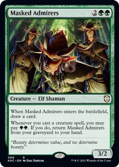 Masked Admirers Commander: Kaldheim Magic card