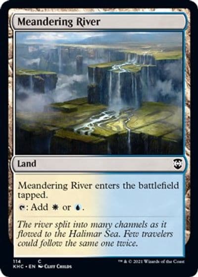 Meandering River Commander: Kaldheim Magic card