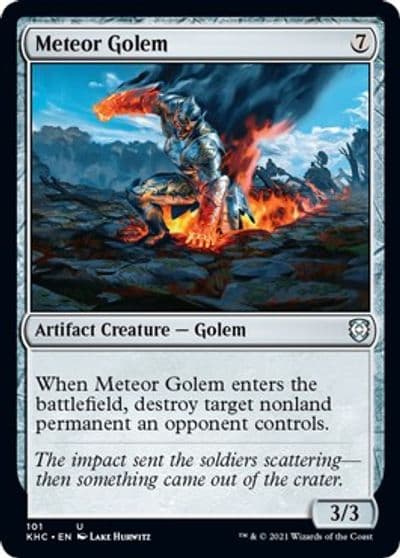 Meteor Golem Commander: Kaldheim Magic card