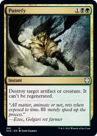 Putrefy Commander: Kaldheim Magic card