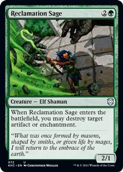 Reclamation Sage Commander: Kaldheim Magic card
