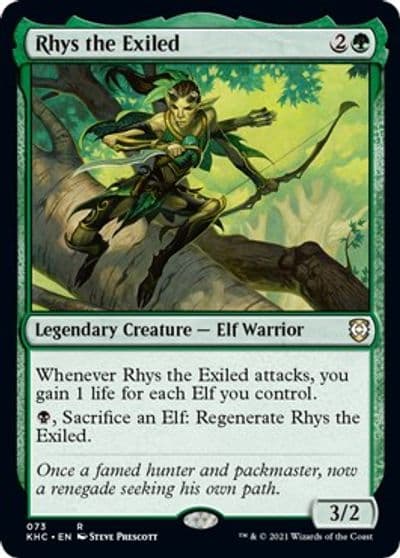 Rhys the Exiled Commander: Kaldheim Magic card