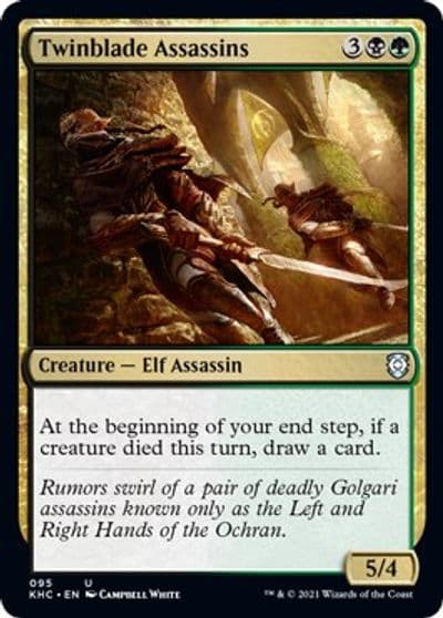 Twinblade Assassins Commander: Kaldheim Magic card